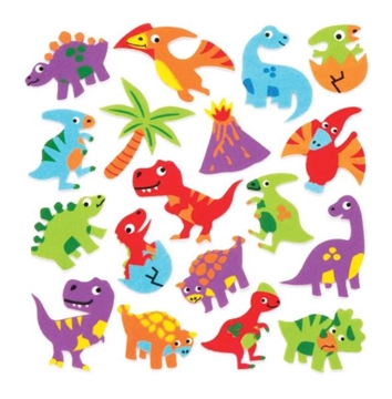 Image de Gommettes en néoprène adhésives "Dinosaures"