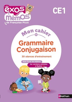 Image de Exos et Mémos -  CE1 - Mon cahier de Grammaire-Conjugaison