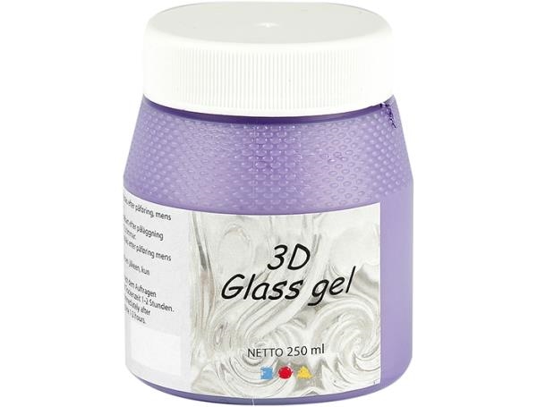 Image sur Gel 3D pour verre Violet