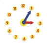 Image sur Horloge magnétique pour la classe