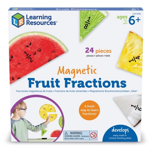 Image sur Jeu magnétique de fractions les fruits