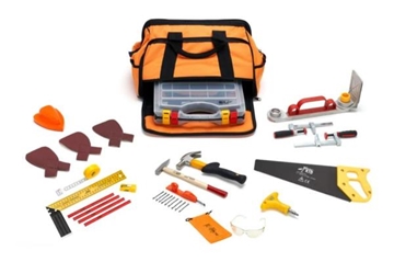 Image de Kit d'outils (20 pièces) avec scie à main pour enfants à partir de  9 ans