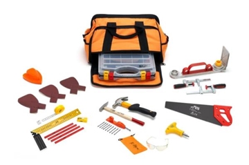 Image de Kit d'outils (20 pièces) avec scie à main pour enfants de 5 à 9 ans