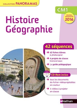 Image de Panorama - Histoire Géographie - Fichier - CM1 + CD