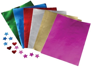 Image de Papier métallisé de couleur, les 100 feuilles