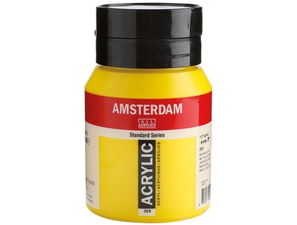 Image sur Peinture acrylique Amsterdam 500 ml Jaune azo claire