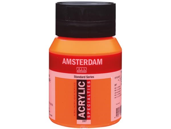 Image sur Peinture acrylique Amsterdam 500 ml Orange Fluo