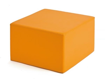 Image de Pouf carré orange
