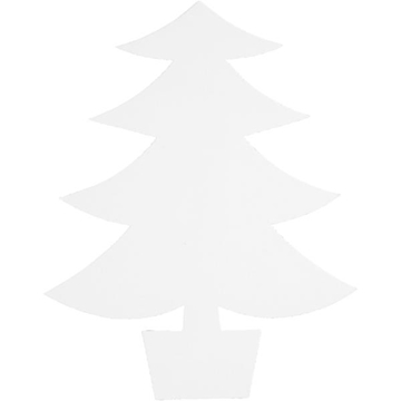Image de Sapins de Noël en papier blanc, les 25