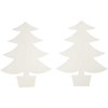 Image sur Sapins de Noël en papier blanc, les 25
