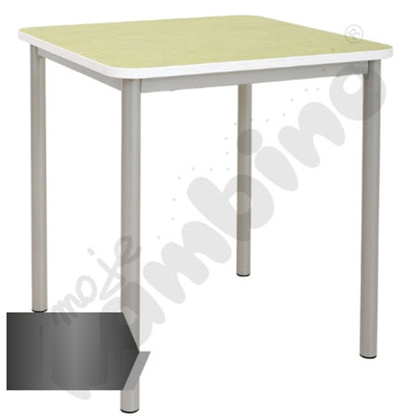 Image sur Table antibruit MILA 70 x 70 cm - tablette gris clair H 59 cm
