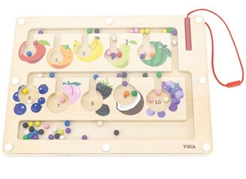 Image de Tableau de jeu magnétique, compter les fruits