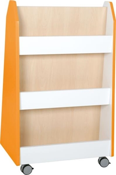 Image de Étagère-bibliothèque double face orange