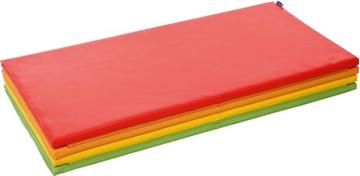 Image de 1 tapis pliable en 4 - Rouge-Orange-Jaune-Vert