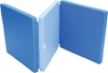Image sur 1 tapis pliable en 3 - Bleu clair-Bleu foncé