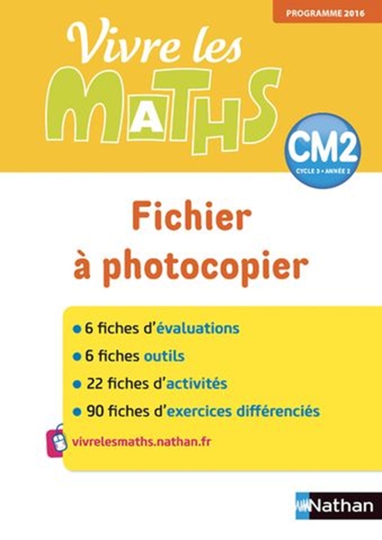 Image sur Vivre les maths - Fichier à photocopier - CM2 - 2018