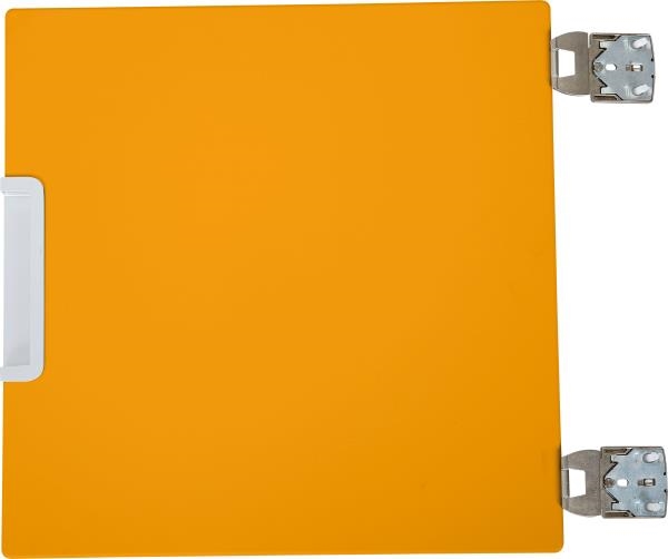 Image sur Petite porte montée sur le séparateur orange avec amortisseurs