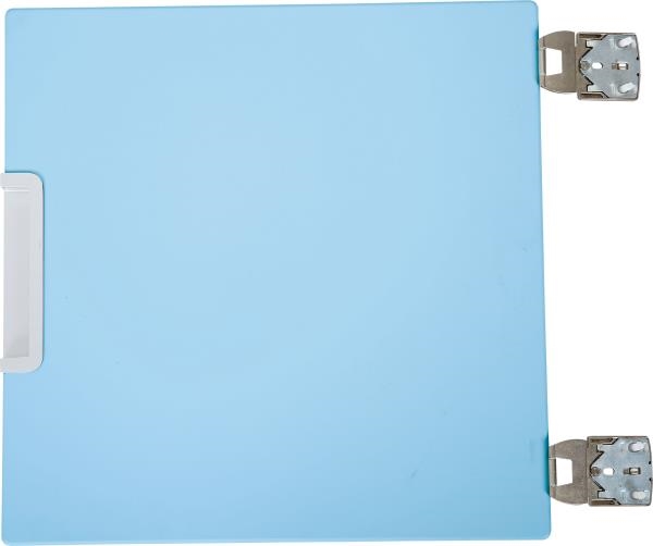 Image sur Petite porte montée sur le séparateur bleu clair avec amortisseurs