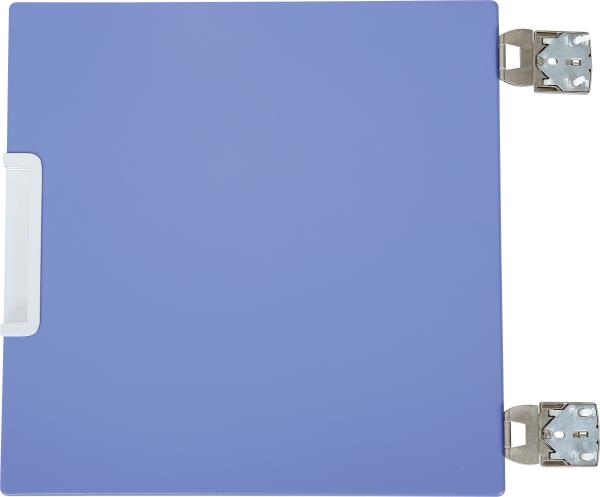 Image sur Petite porte montée sur le séparateur bleu avec amortisseurs