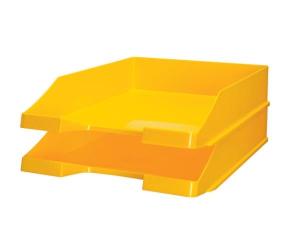 Image sur Bac à courrier superposable jaune