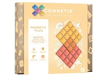 Image de Connetix - Plaques de base - Citron & Pêche