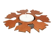 Image de Bougeoirs flocons en carton, les 3