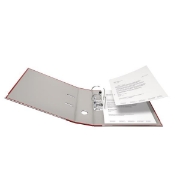 Image de Classeur plastifié à levier 8 cm rouge