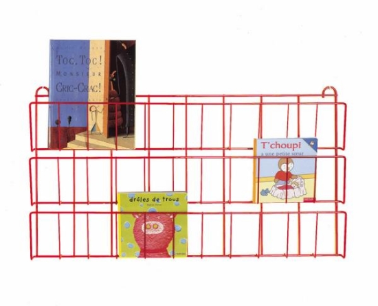 Image de Bibliothèque murale horizontale en métal