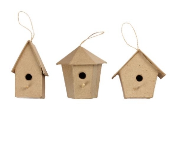 Agrandir l'image de Abris d'oiseau carton, les 3 Image de Abris d'oiseau carton, les 3