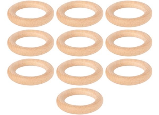 Image de Anneaux en bois Ø 70 mm, les 10