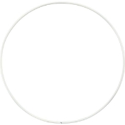 Image de Anneaux en métal blancs Ø 15 cm, les 10