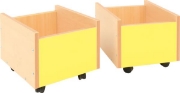 Image de Bac à roulettes jaune clair
