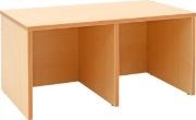 Image de Banc avec 2 bacs à roulettes jaune clair