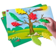 Image de Blocs motifs feuilles sensorielles