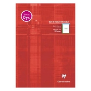 Image de Bloc de feuilles détachables A4 DYS ,interligne 2 mm rouge