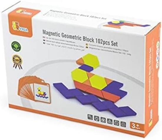 Image de Bloc Géométrique Magnétique, 102 pièces