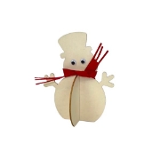 Image de Bonhommes de neige en bois, les 6