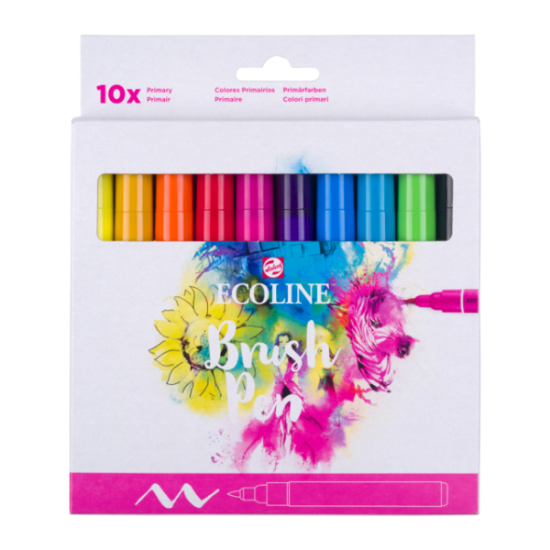 Image de Ecoline Brush pen Talens, pochette de 10