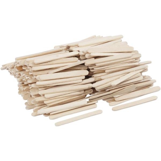 Image de Bâtonnets naturel plats 5,5 cm, les 400