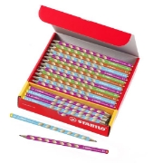Image de Crayons noirs Stabilo Easygraph S coffret scolaire de 48