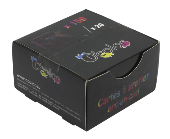 Image de Cartes à gratter arc-en-ciel