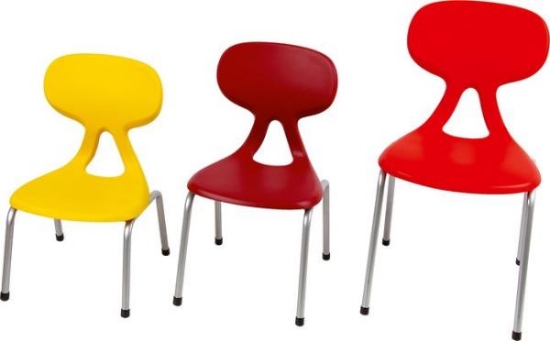 Image de Chaises "Colores"structure en aluminium T1, jaune
