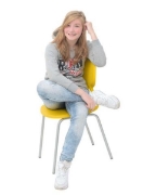 Image de Chaises "Colores"structure en aluminium T6, jaune