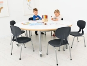 Image de Chaises "Colores"structure en aluminium T2, gris