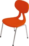 Image de Chaises "Colores"structure en aluminium T6, rouge