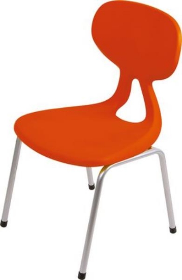 Image de Chaises "Colores"structure en aluminium T6, rouge