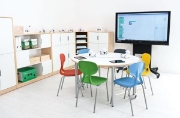 Image de Chaises "Colores"structure en aluminium T6, rouge