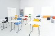 Image de Chaises "Colores"structure en aluminium T6, rouge