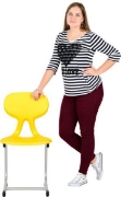 Image de Chaise suspendue "Colores" , T6,  jaune
