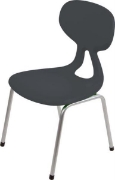 Image de Chaises "Colores"structure en aluminium T5, gris